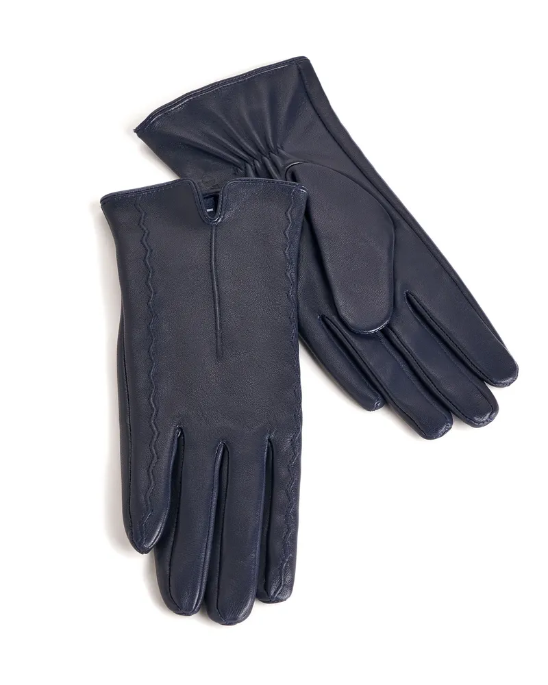 Lloyd Blau Glattleder | Damen Handschuhe Blau Blau