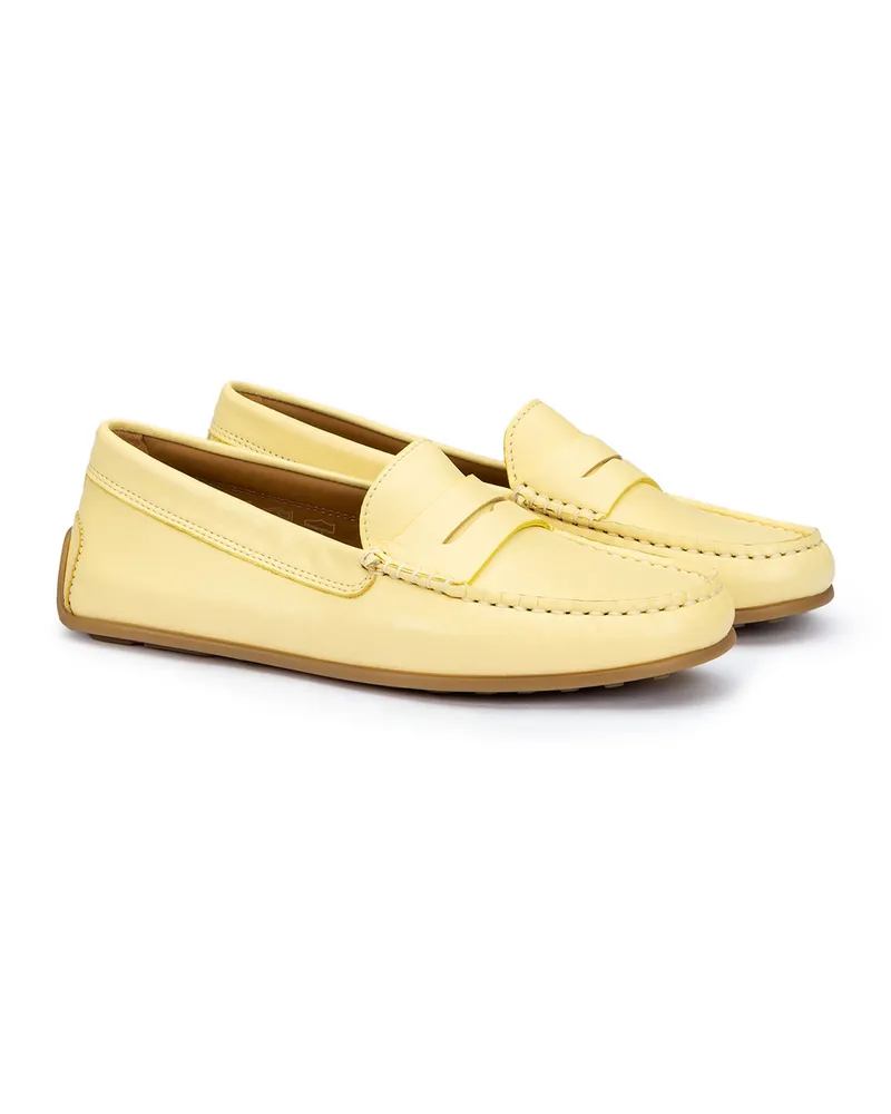 Lloyd Gelb Glattleder | Damen Slipper Gelb Gelb