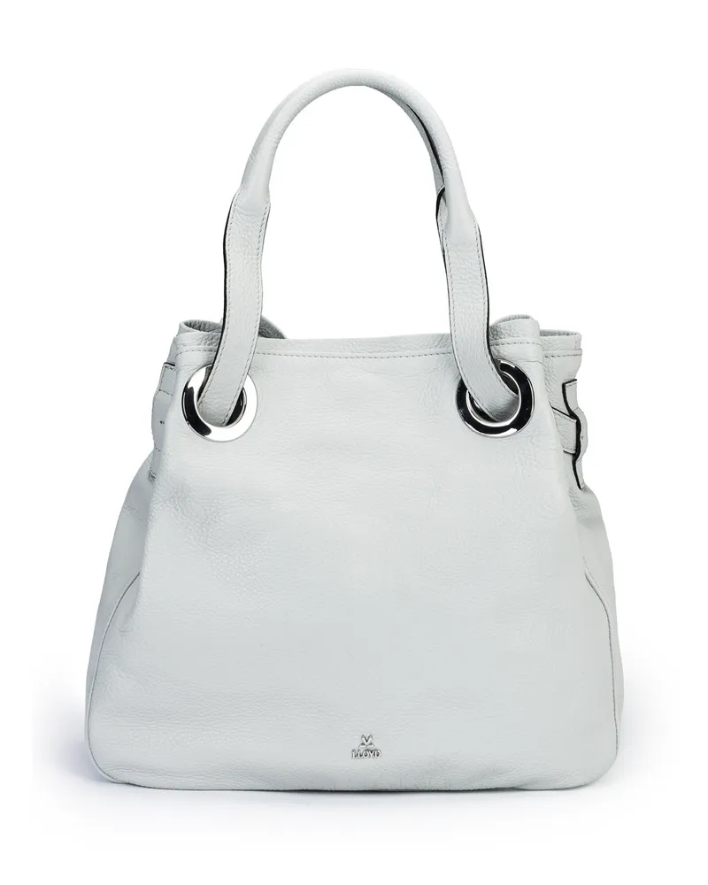 Lloyd Grau Genarbtes Leder | Damen Shopper Bag Grau Grau