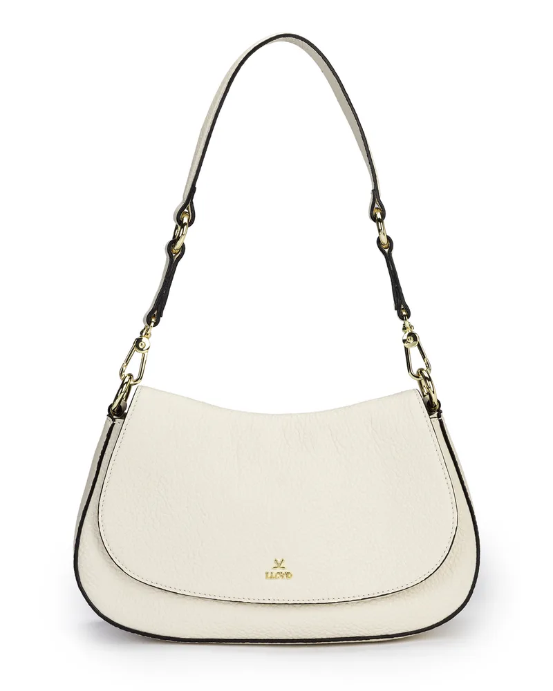 Lloyd Beige Genarbtes Leder | Damen Saddle Bag Beige Beige