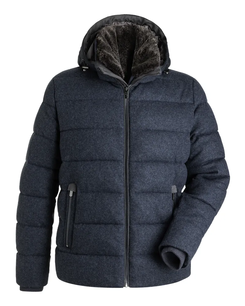Lloyd Blau Wolle | Gepolsterte Jacke Masino Blau