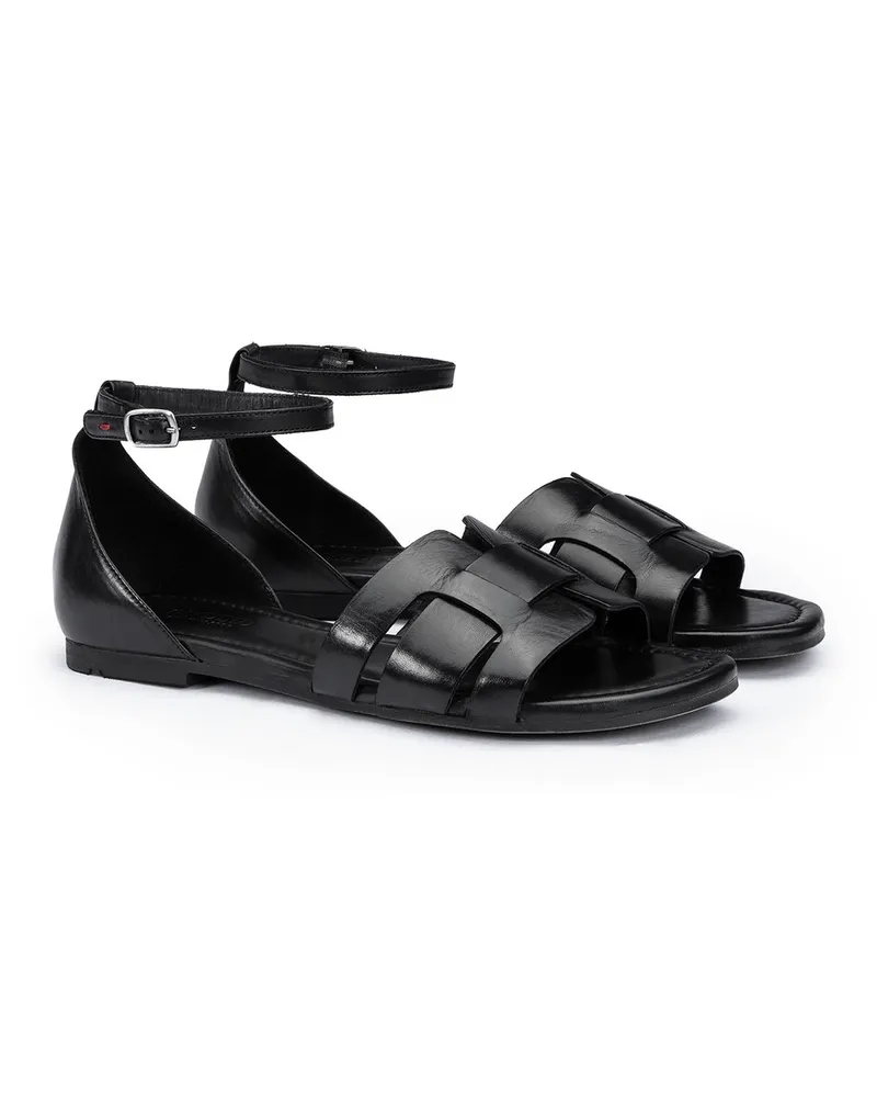 Lloyd Schwarz Glattleder | Damen Sandalen Schwarz Schwarz