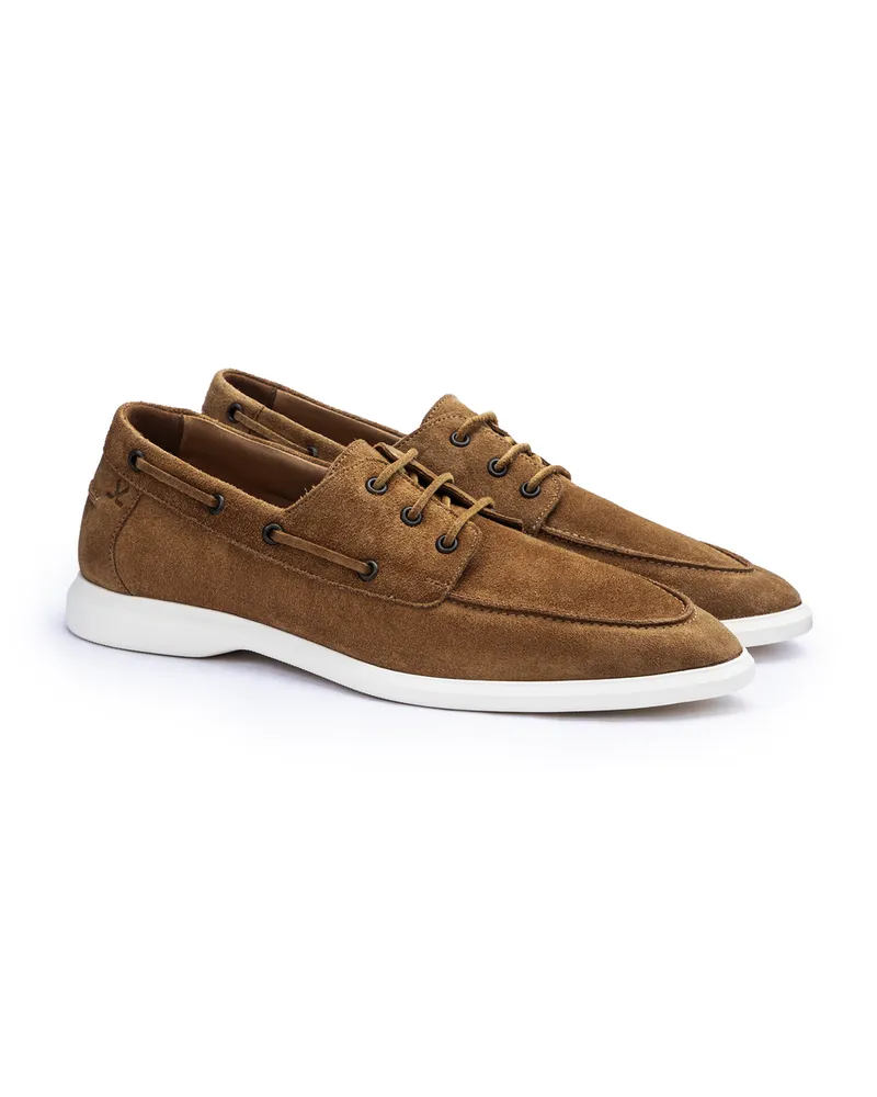 Lloyd Beige Rauleder | Stride Deck Beige