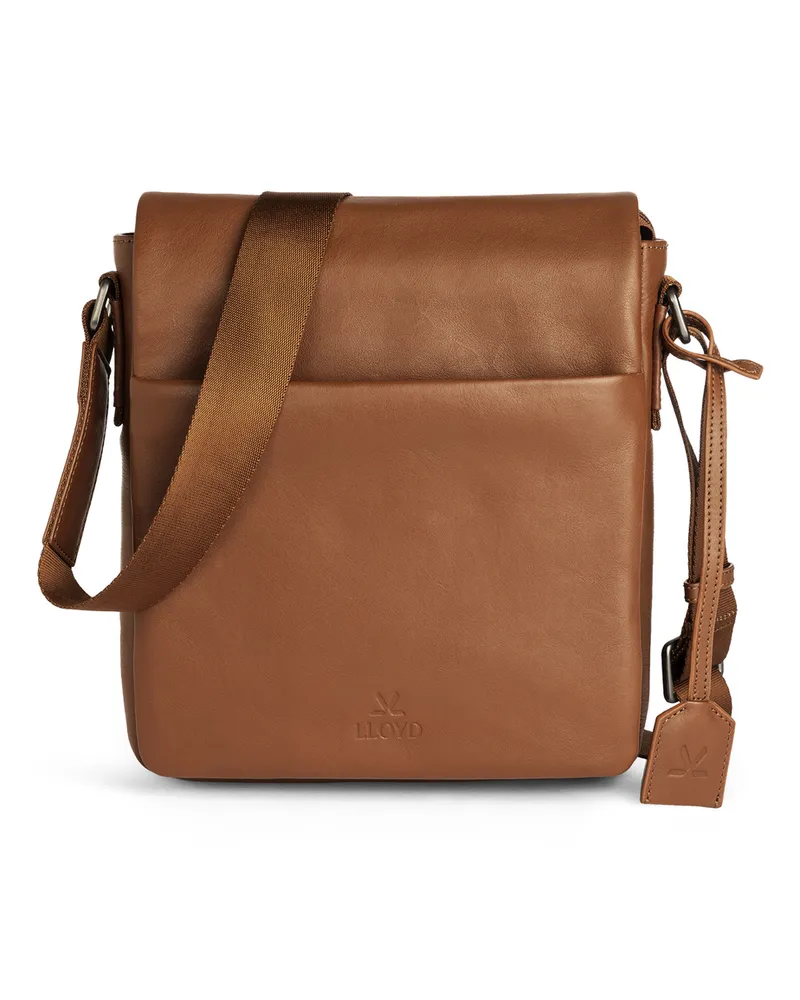 Lloyd Braun Glattleder | Messangerbag Braun