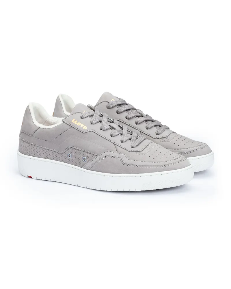 Lloyd Grau Rauleder | Geprägtes Leder | Aquila Grau