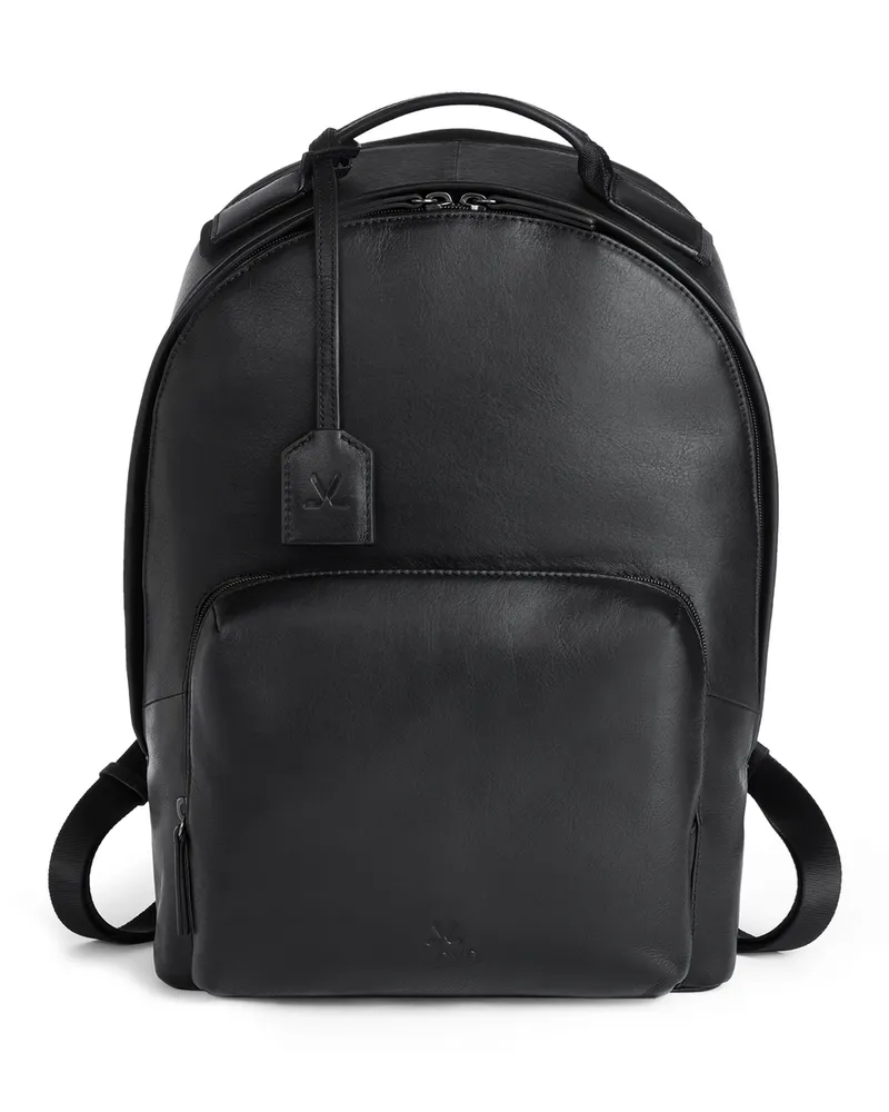 Lloyd Schwarz Glattleder | Backpack Schwarz
