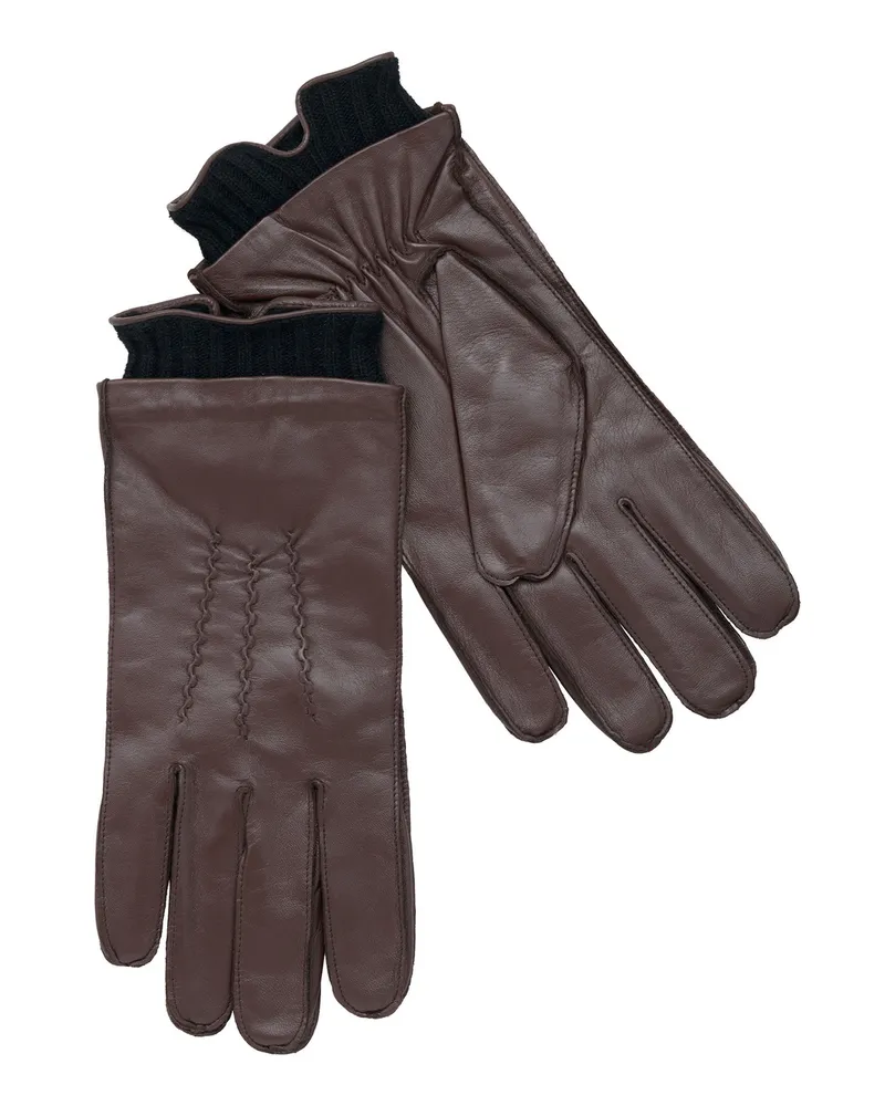 Lloyd Braun Glattleder | Handschuhe Braun
