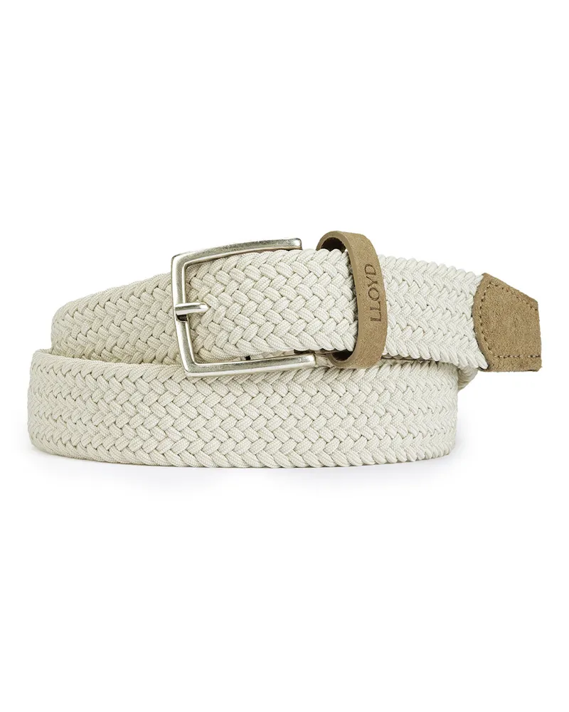 Lloyd Weiss Polyestergewebe | Herrengürtel Weiss