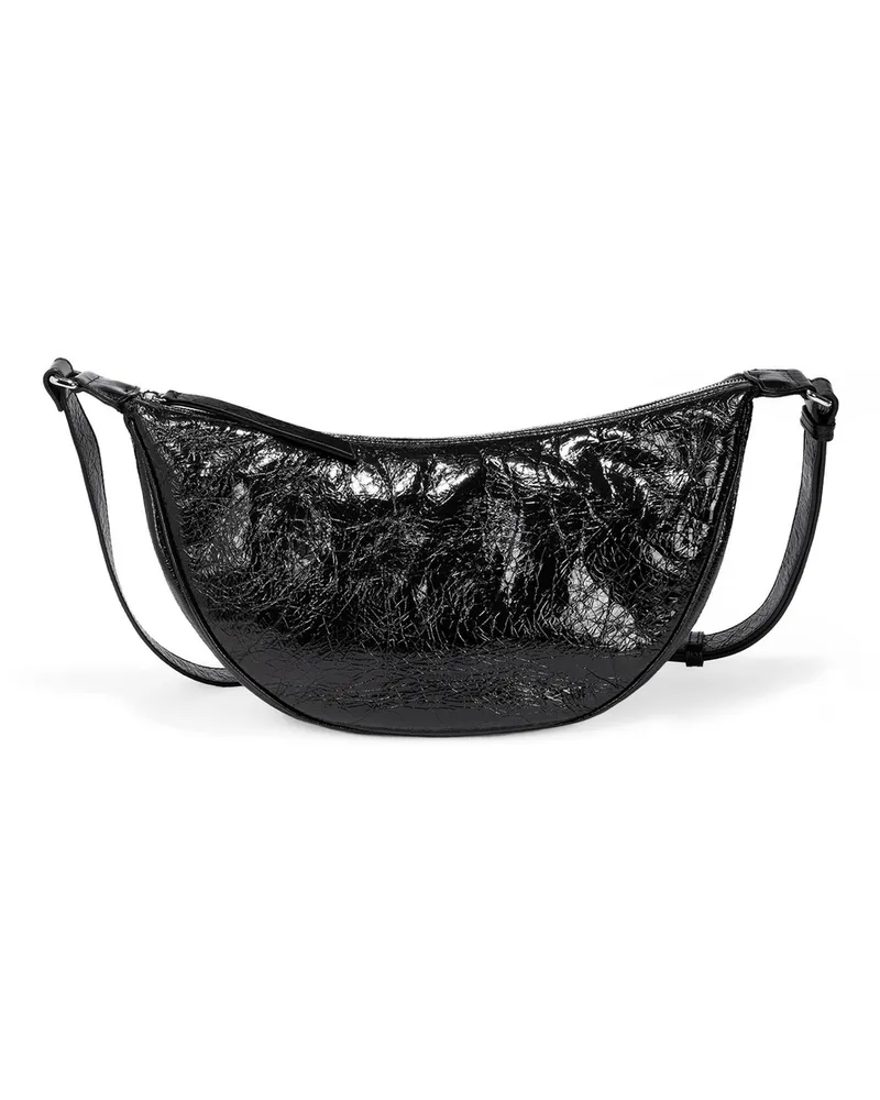 Lloyd Schwarz Effektleder | Damen Crossover Bag Schwarz Schwarz