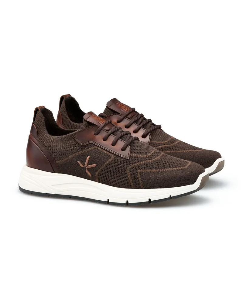 Lloyd Braun Glattleder | Strick | Echo Braun