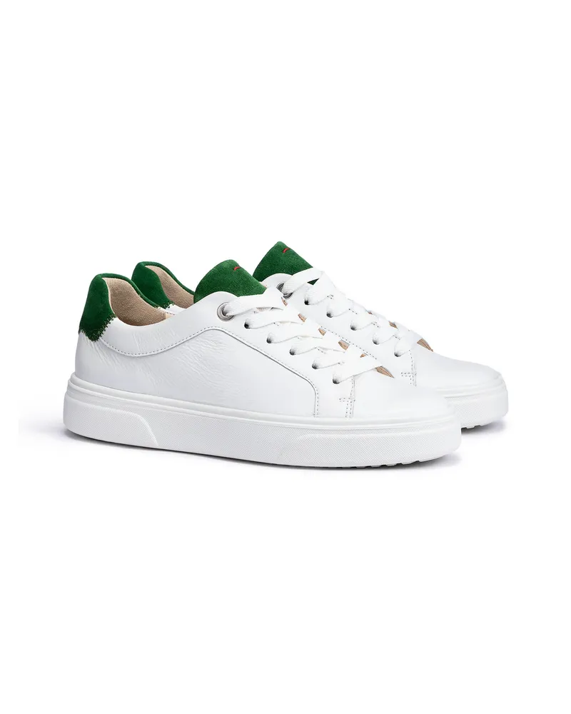 Lloyd Weiss Glattleder | Rauleder | Damen Sneaker Weiss Weiss