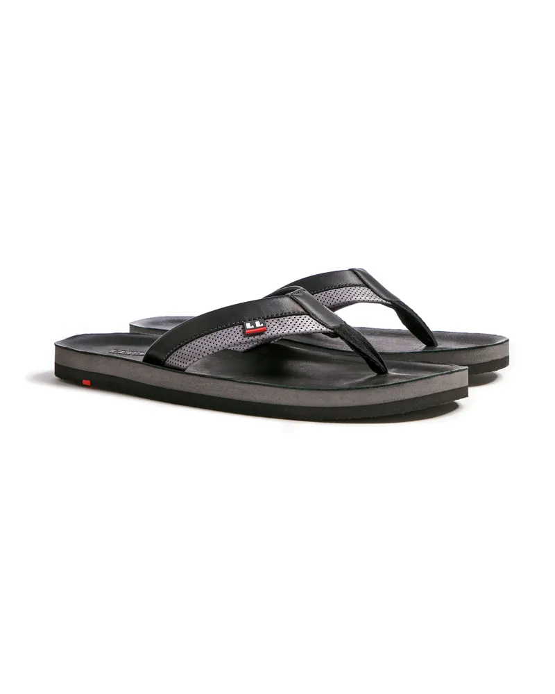 Lloyd Schwarz Glattleder | Flip Flop Schwarz