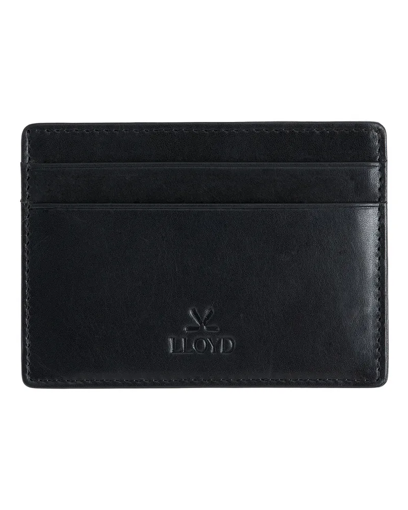 Lloyd Schwarz Glattleder | Cardholder Schwarz