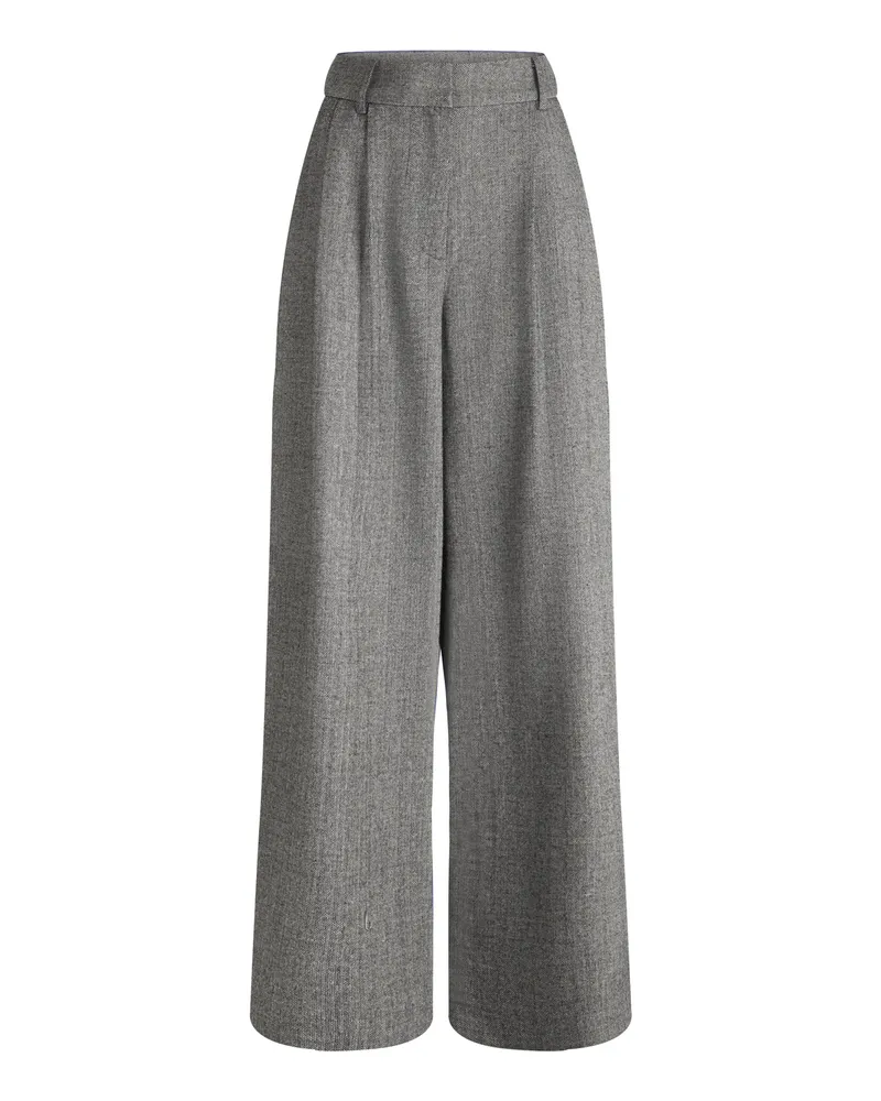 Lloyd Schwarz Damen Stoffhose Schwarz Schwarz