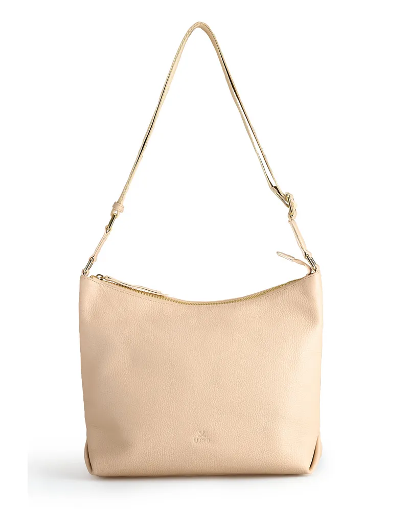 Lloyd Beige Glattleder | Damen Hobo Bag Beige Beige