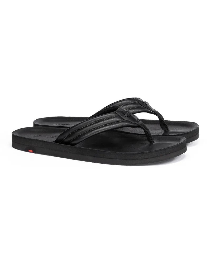 Lloyd Schwarz Glattleder | Flip Flop Schwarz