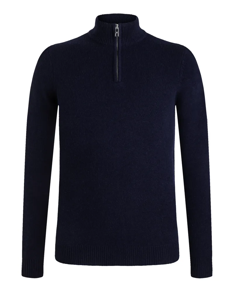 Lloyd Blau Wolle | Strickpullover Troyer Blau