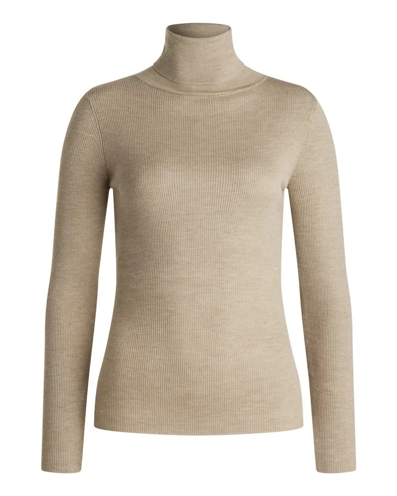 Lloyd Beige Wolle | Damen Strickpullover Rollkragen Beige Beige