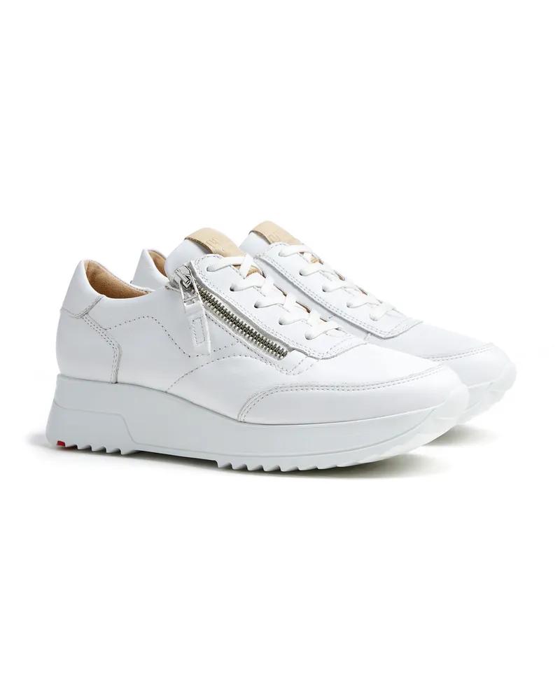 Lloyd Weiss Glattleder | Damen Sneaker Weiss Weiss