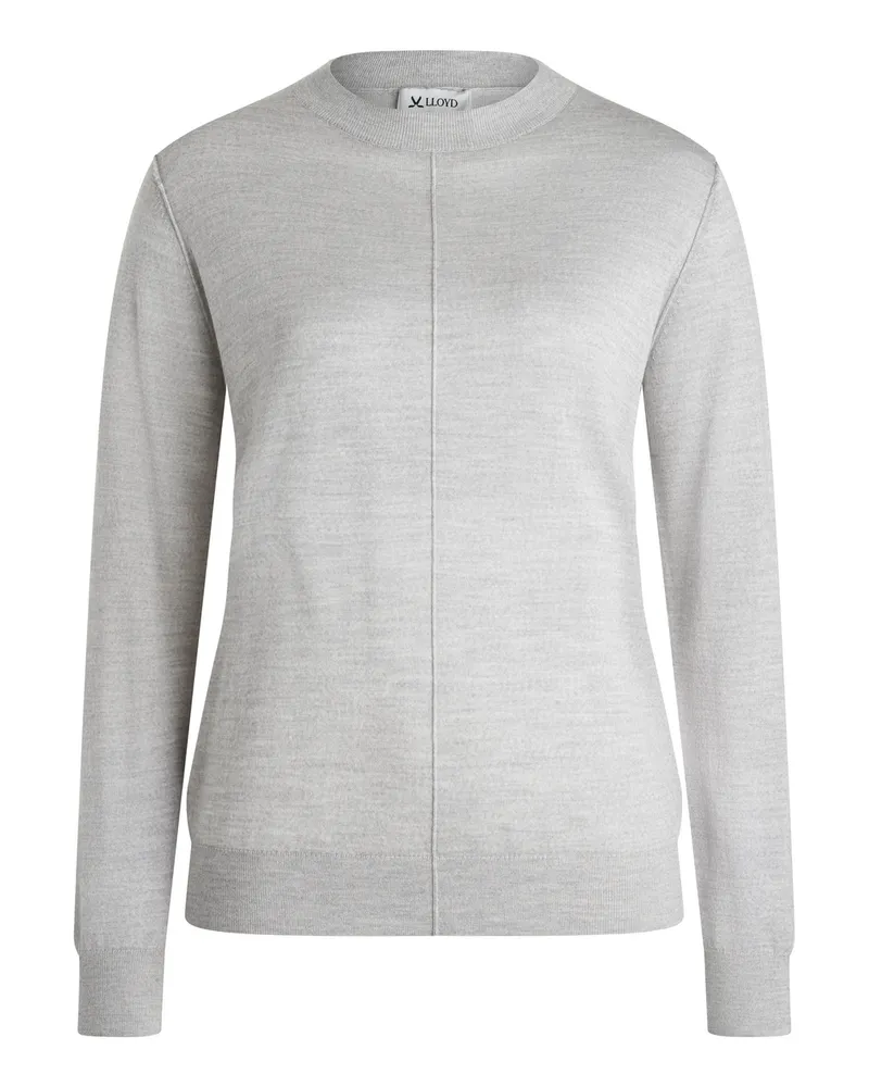 Lloyd Grau Damen Strickpullover Rundhals Grau Grau