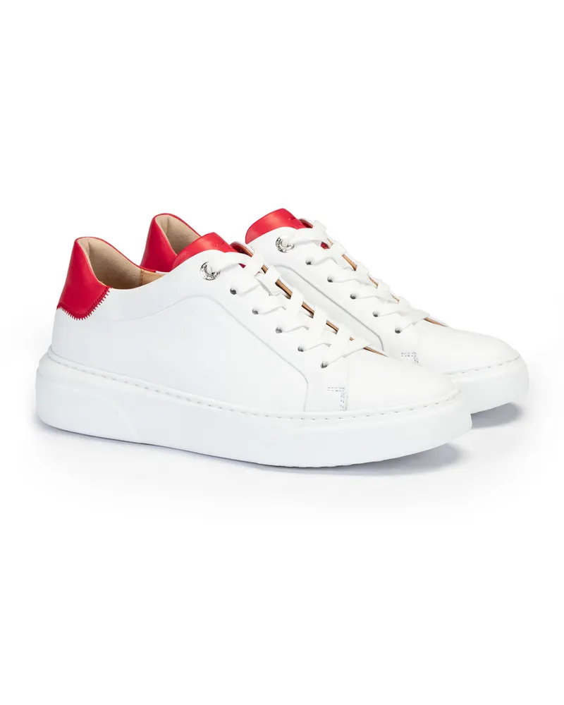 Lloyd Weiss Glattleder | Damen Sneaker Weiss Weiss