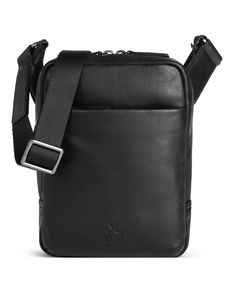 Lloyd Schwarz Glattleder | Crossoverbag Schwarz