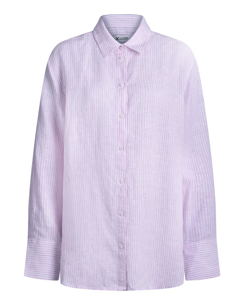 Lloyd Pink Damen Leinenbluse Pink Pink