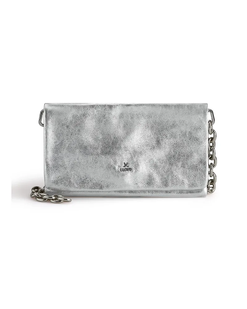 Lloyd Silber Glattleder | Damen Minibag/clutch Silber Silber