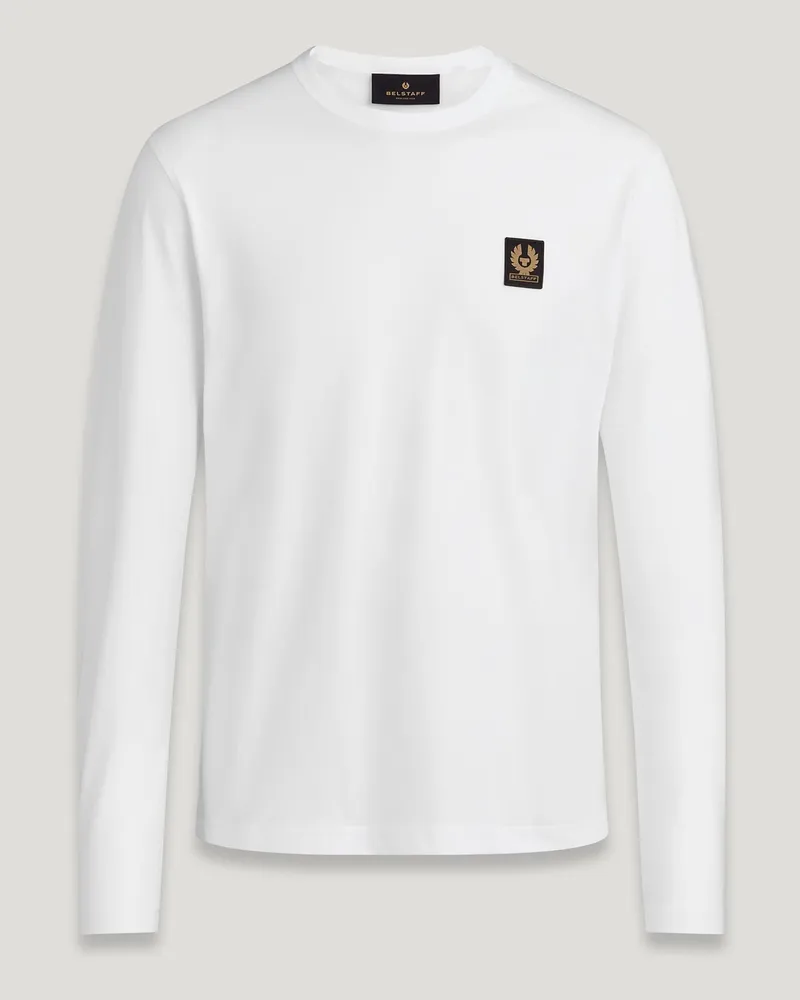 Belstaff Langarm-t-shirt für Herren Cotton Jersey Weiß Weiß