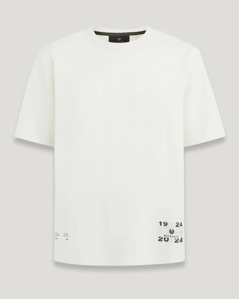 Belstaff Centenary T-shirt Mit Label-applikation für Herren Cotton Jersey Chalk