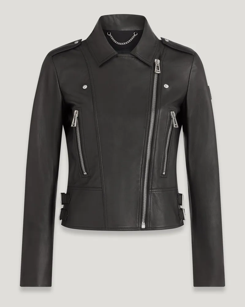 Belstaff Marianne Jacke für Damen Nappa Leather Schwarz Schwarz