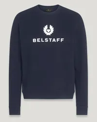 Belstaff Signature Rundhals-sweatshirt für Herren Cotton Fleece Dark