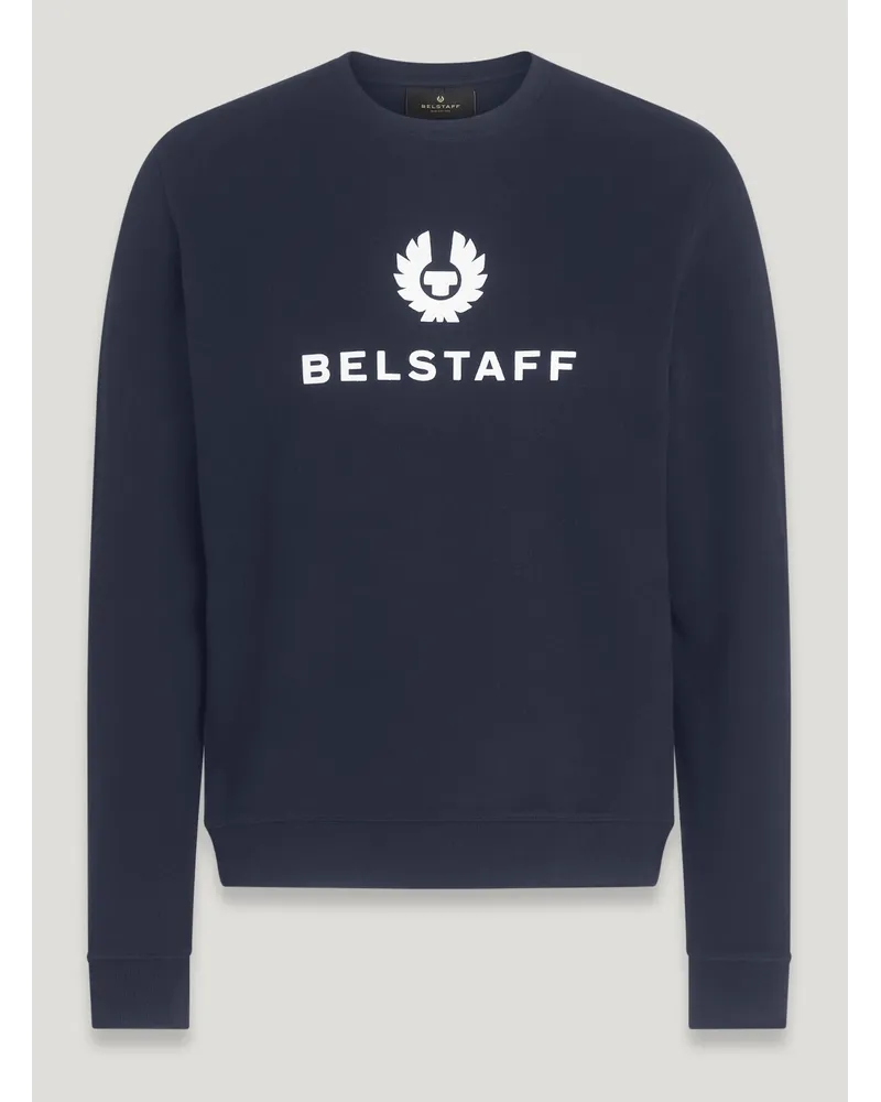 Belstaff Signature Rundhals-sweatshirt für Herren Cotton Fleece Dark