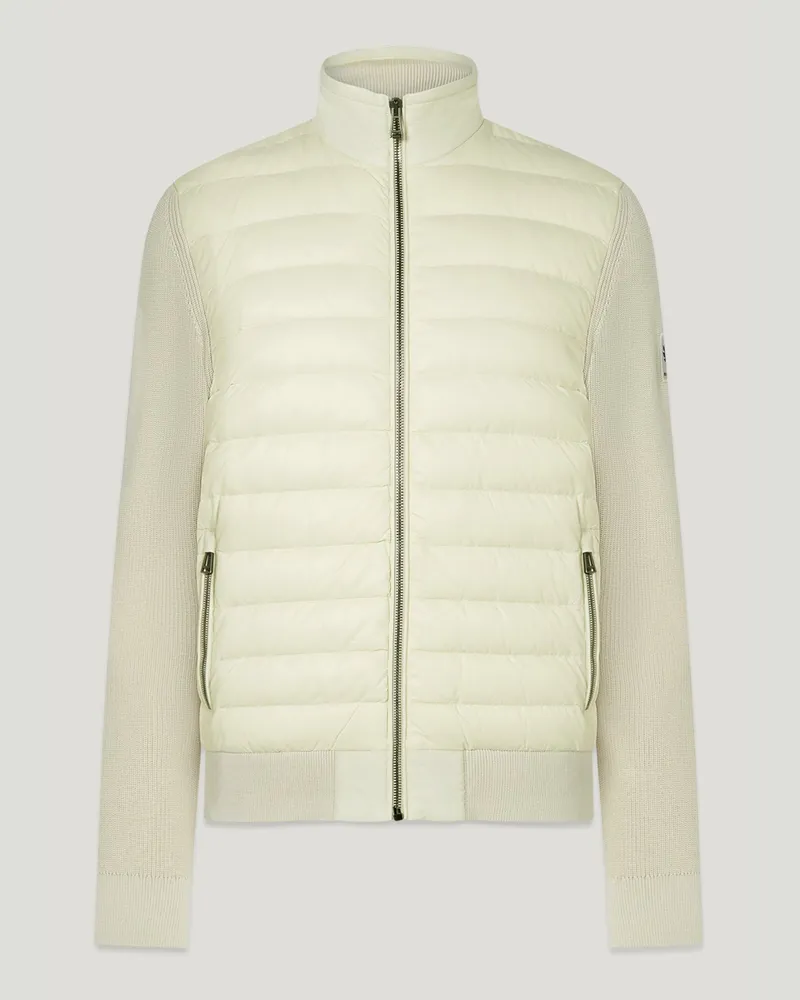 Belstaff Control Cardigan für Herren Hybrid Down Knit Weiß XL 