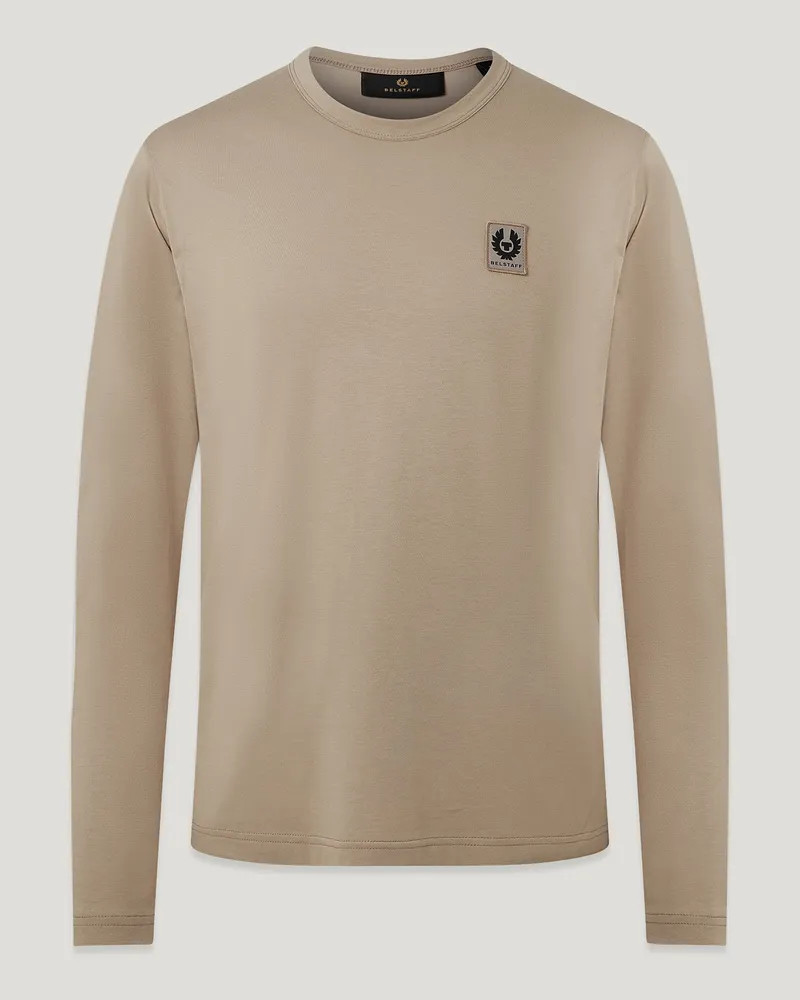 Belstaff Langarm-t-shirt für Herren Cotton Jersey Dunkelbraun 2XL 