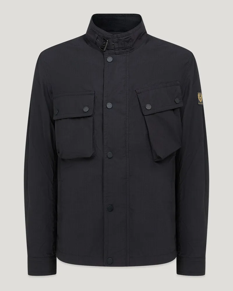 Belstaff Service Racemaster Jacke für Herren Delta Ripstop Schwarz Schwarz