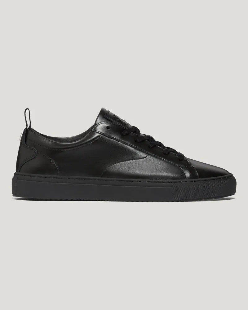 Belstaff Fleming Sneaker Für Herren Nappaleder Schwarz Schwarz