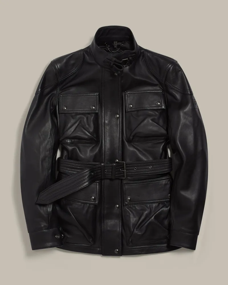 Belstaff Trailmaster Ikonnen Panther Jacke für Damen Nappa Leather 