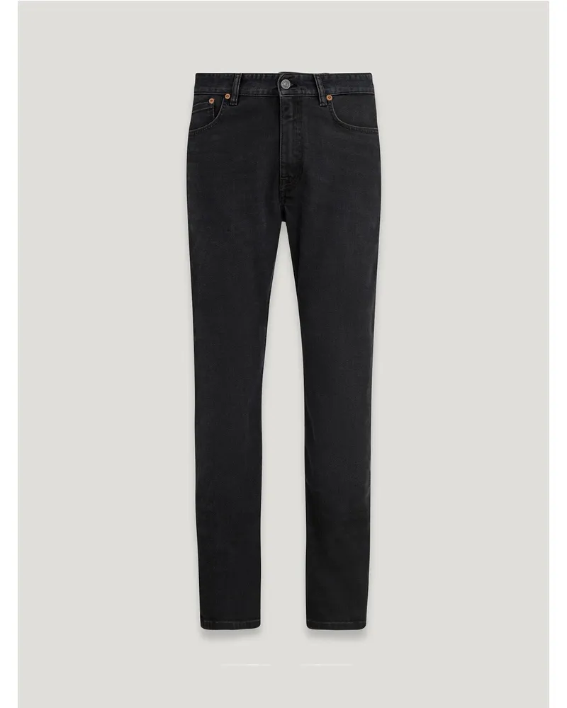 Belstaff Longton Slim Jeans für Herren Washed Denim Verwaschenes Schwarz Verwaschenes