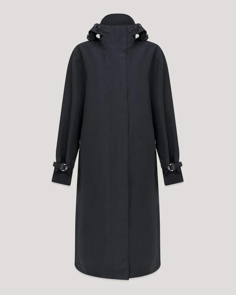 Belstaff Navis Parka für Damen Tri Tech Shell Schwarz Schwarz