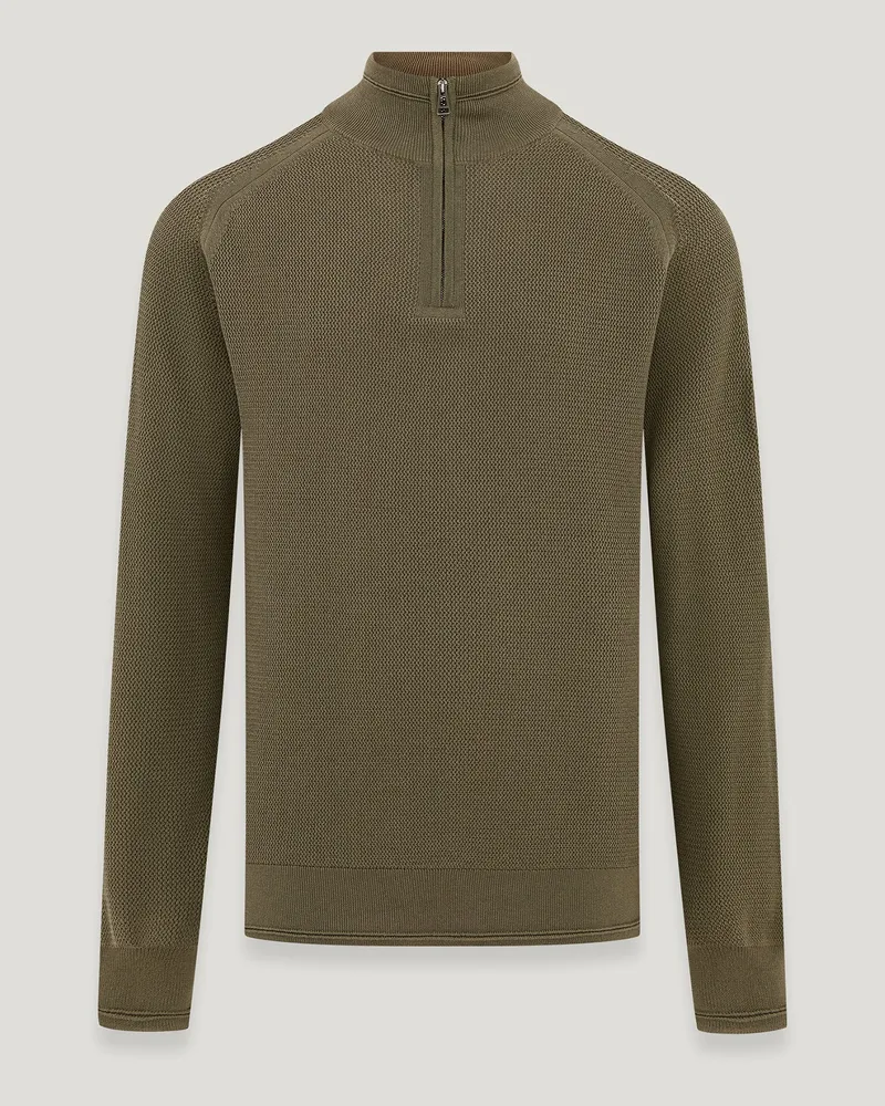 Belstaff Guide Troyer für Herren Organic Cotton Militärgrün Militärgrün