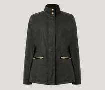 Madison Jacke für Damen Waxed Cotton Schwarz