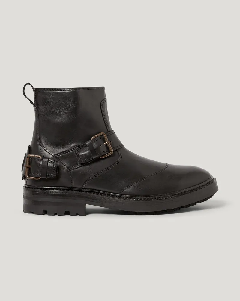 Belstaff Trialmaster Stiefel für Herren Smooth Leather Schwarz Schwarz