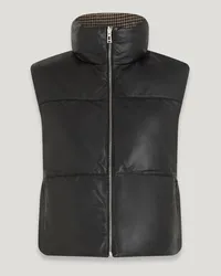 Belstaff Rhodium Steppweste für Damen Nappa Leather  S Black