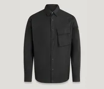 Scale Hemd für Herren Garment Dye Cotton Schwarz