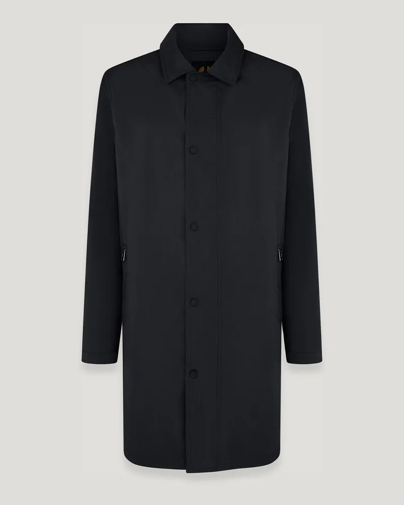 Belstaff Drill Mantel für Herren Cotton Blend Gabardine Dunkles Tintenblau Dunkles