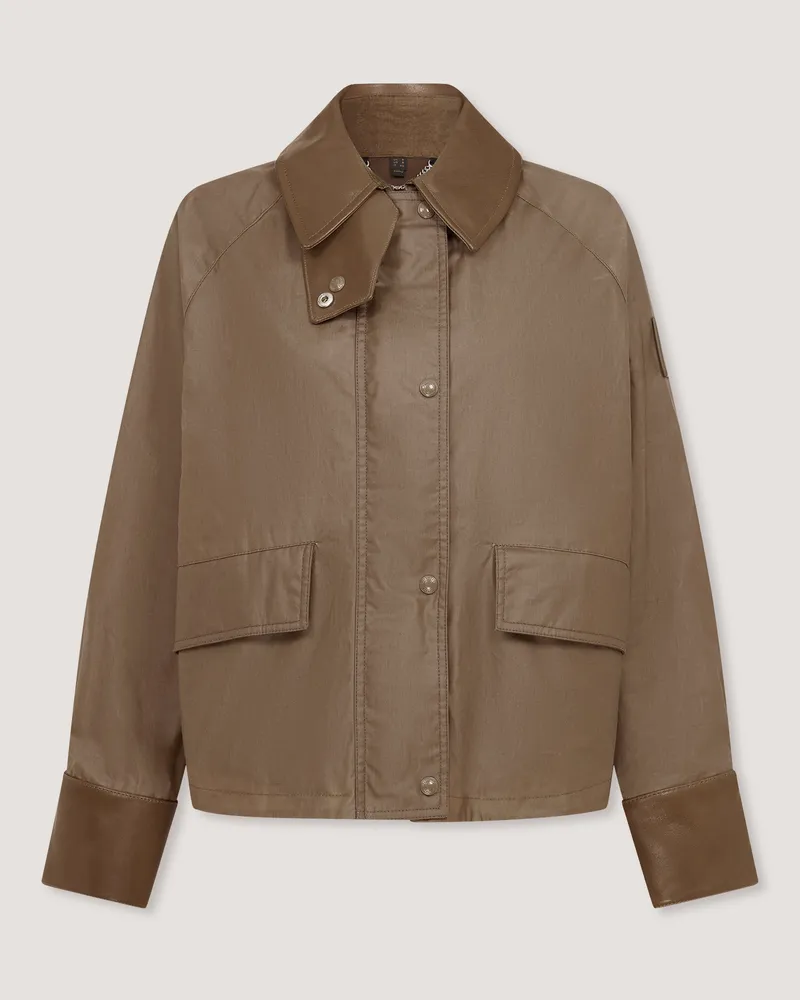 Belstaff Iris Jacke für Damen Waxed Cotton Dunkles Bimssteingrau Dunkles