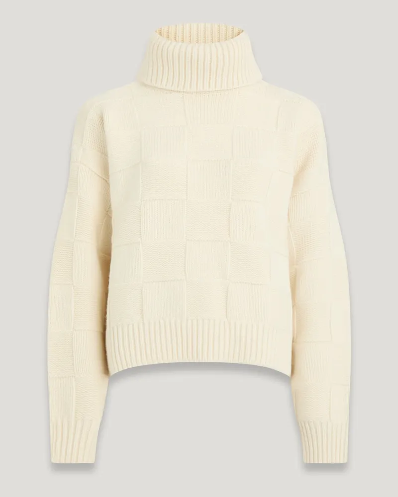 Belstaff Hop Rollkragenpullover für Damen Lambswool Elfenbein Elfenbein