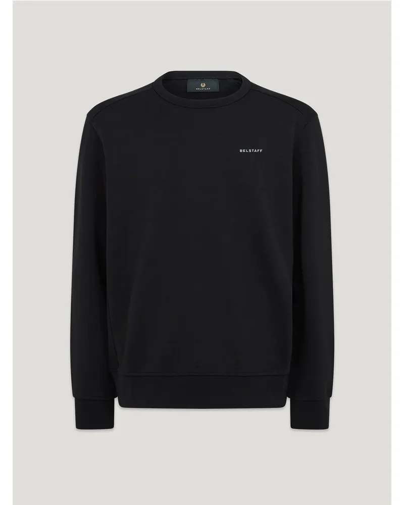 Belstaff Alloy Rundhals-sweatshirt für Herren Cotton Fleece Schwarz Schwarz