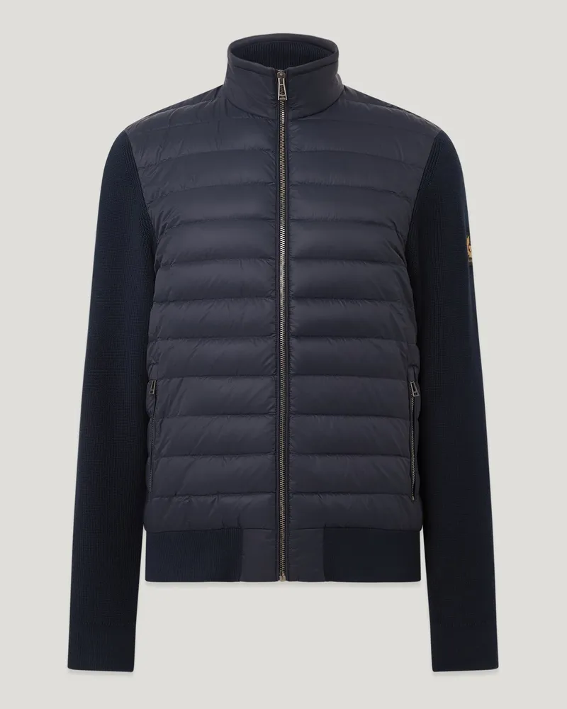 Belstaff Control Cardigan für Herren Hybrid Down Knit Dunkles Dunkelblau S 